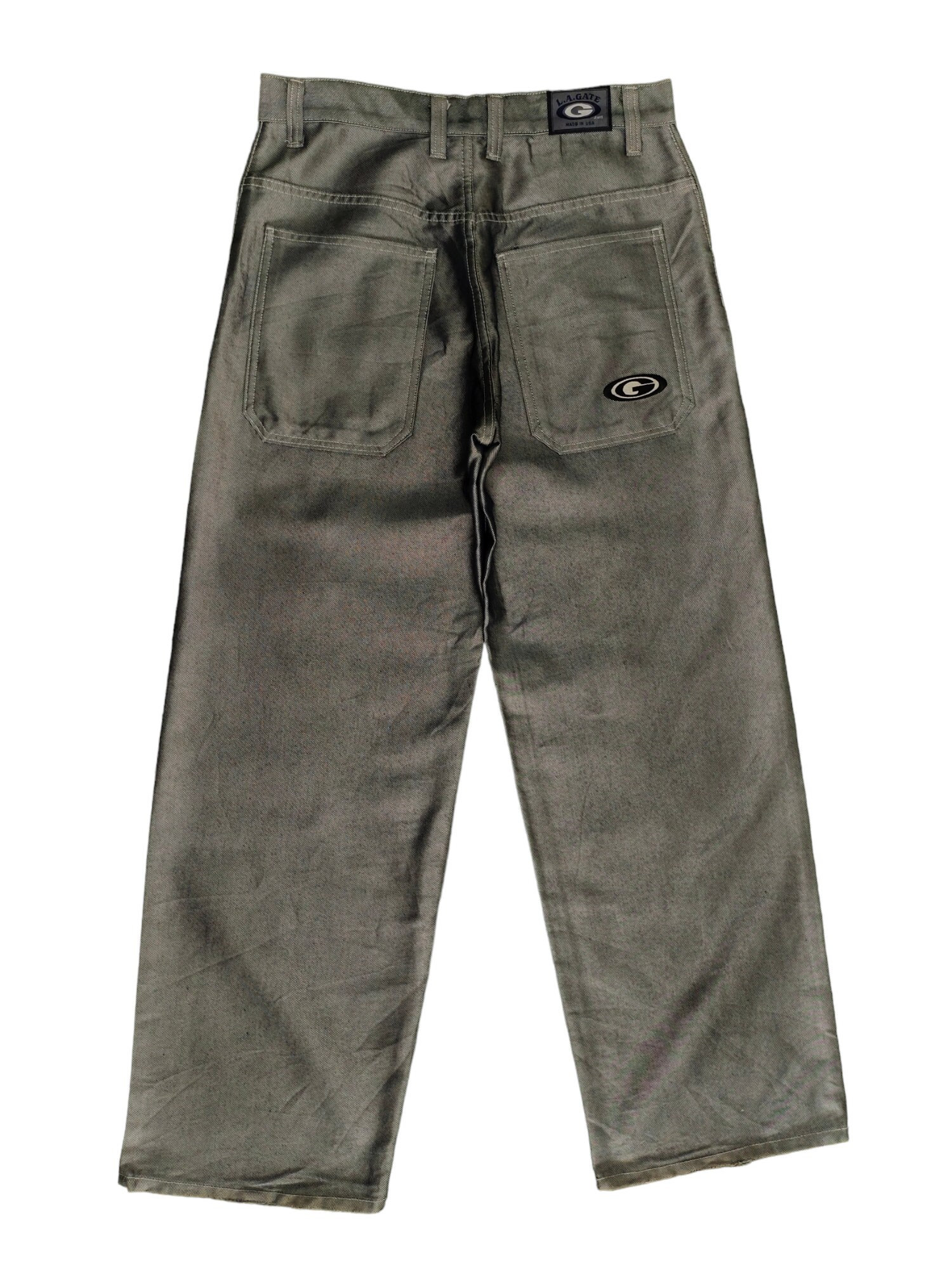 Size 34x32 Vintage Baggy Jeans L.A. GATE Wide Leg Hip Hop Y2k Jnco