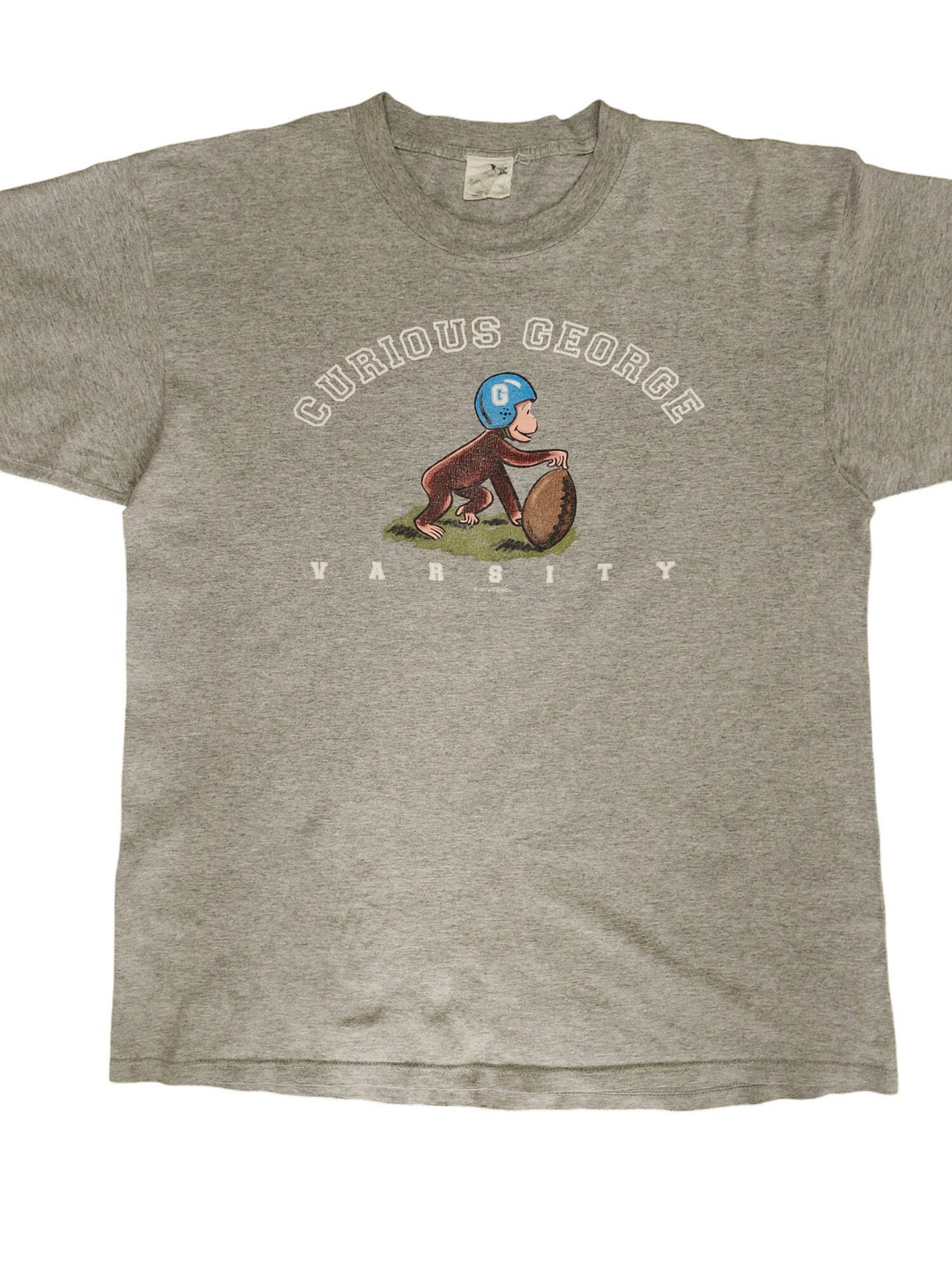 Vintage 90's Curios George Varsity 1997 T-shirt Size XL - Etsy