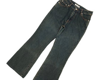 Jeans flare style basique marque japonaise denim bootcut an 2000 vintage hystérique glamour tornade Mart Visvim Kapital Streetwear taille 29