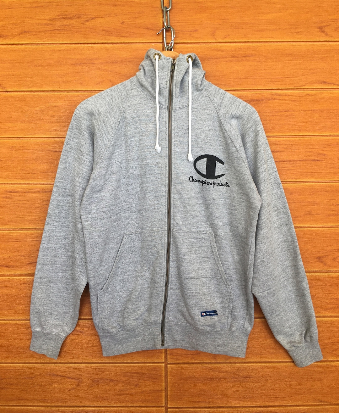 Vintage 90s Champion Full-zip Hoodie - Size L - Made in Japan - Etsy
