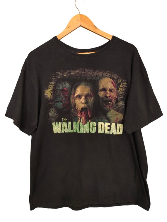 Delta The Walking Dead Movie T-Shirt, Men's Size L cotton black type Vintage Second Hand