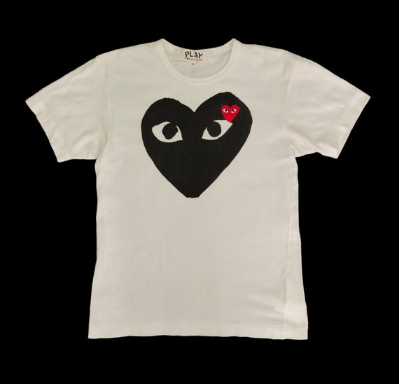 Vintage Comme Des Garcons Play Black Logo T-shirt Size M - Etsy Vintage Comme Des Garcons Play Black Logo T-shirt Size M - Etsy