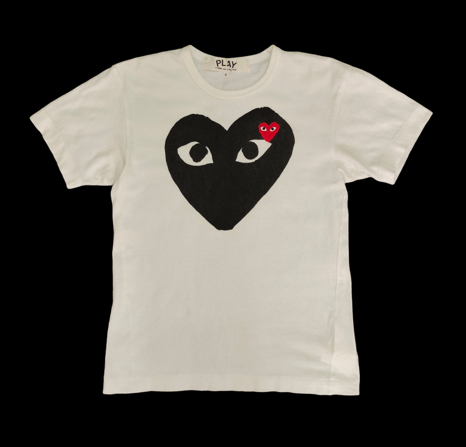 国内外の人気集結！ Logo Black Play Garcons Des Comme Vintage T-shirt Etsy - M Size トップス