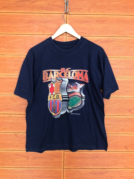 Buy Vintage 00s BARCELONA T-shirt / 2001 F.C. Barcelona / Online in India - Etsy