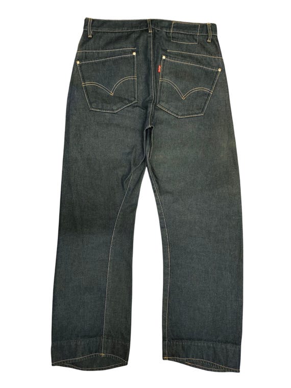 Vintage 90s Levis Engineered Denim Jeans Takuya Kimura Style Waist