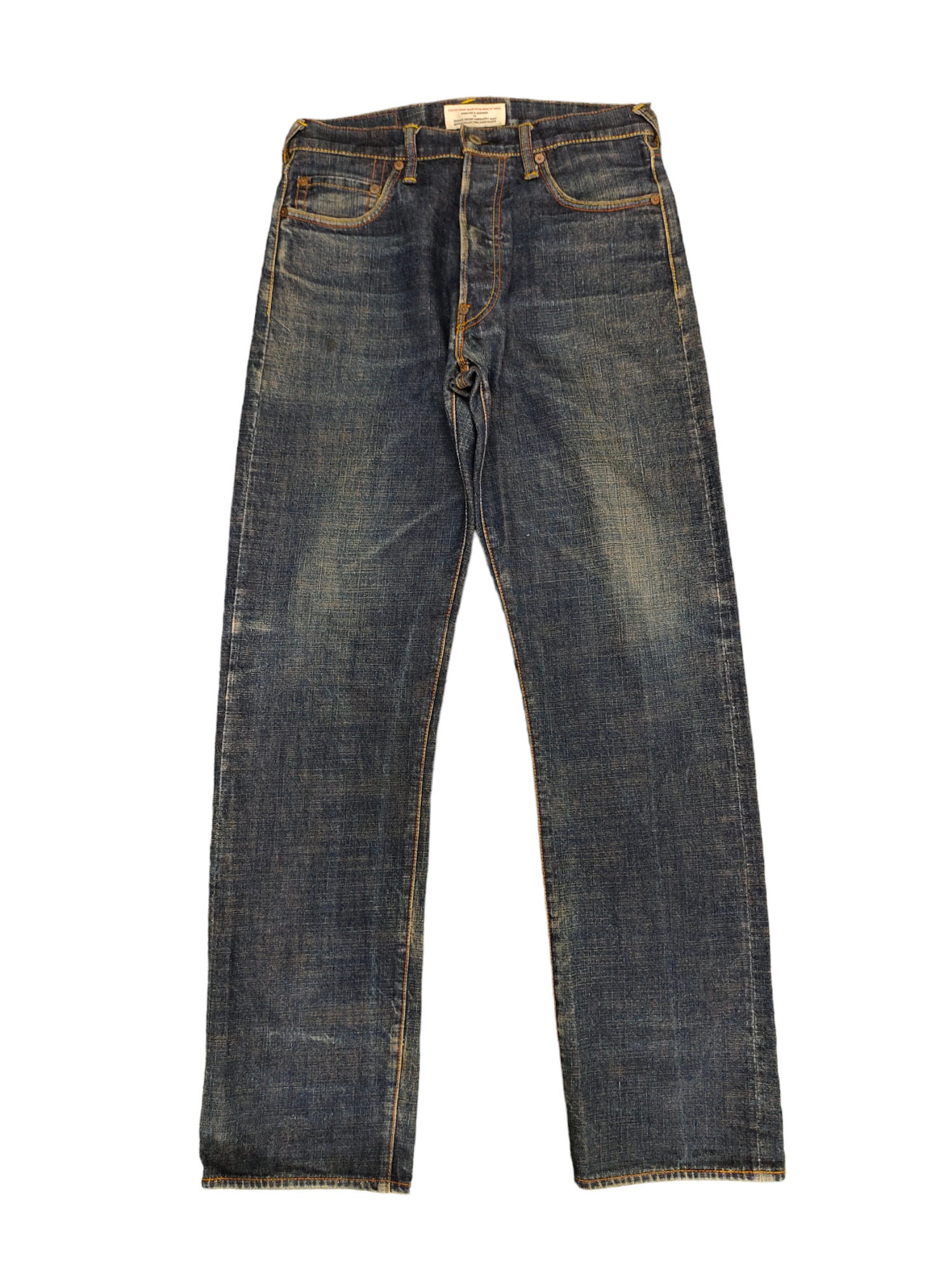 W32x34 Vintage Evisu Calvin Leong Big Daicock Selvedge Denim W32x34 Vintage Evisu Calvin Leong Big Daicock Selvedge Denim