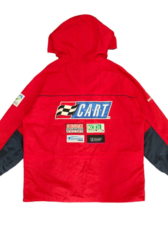 HONDA Budweiser 500K フード ナイロン ジャケット L XL