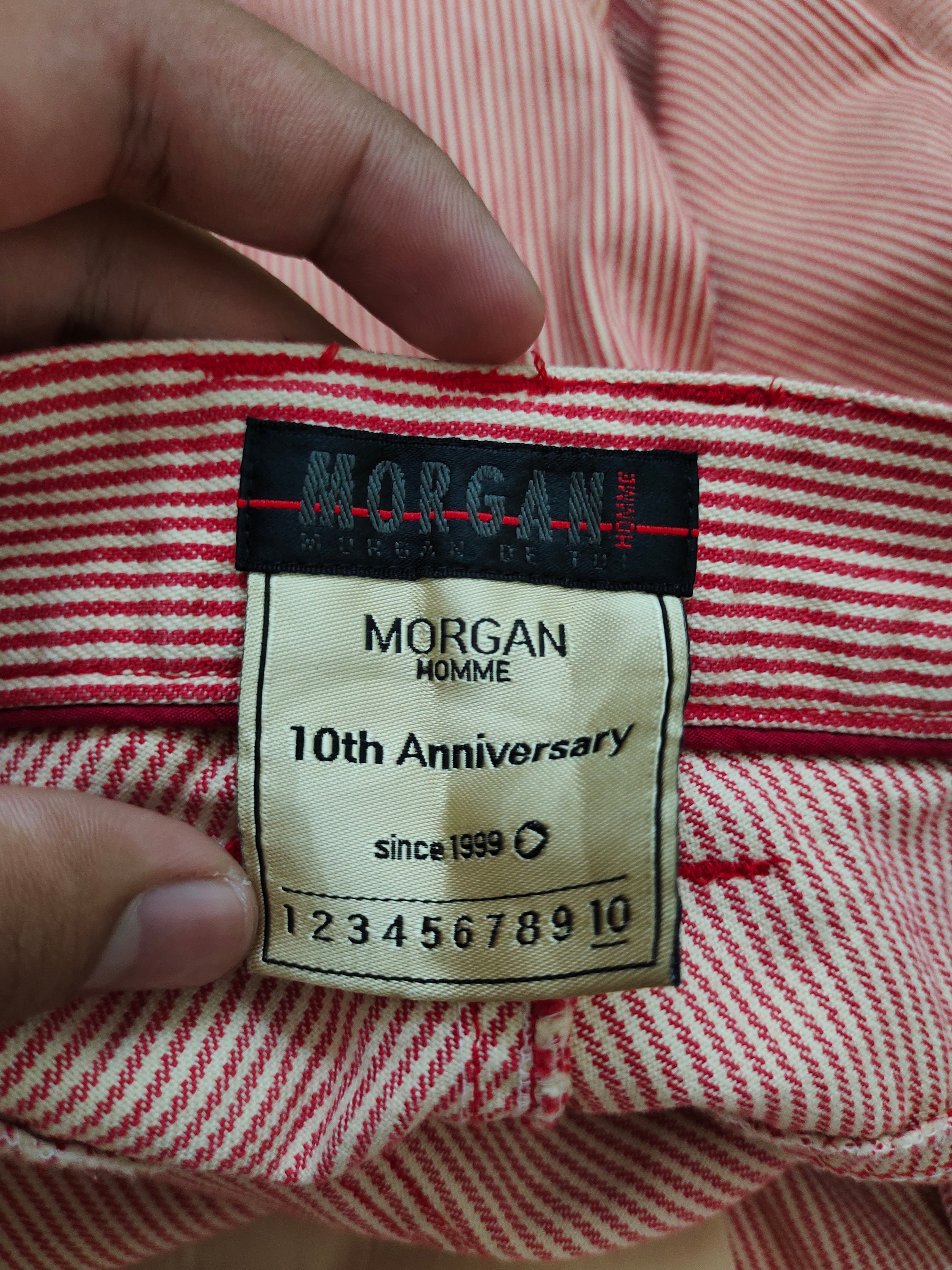 MORGAN HOMME 10th Anniversary ブラックパンツ パンツ