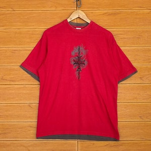 Vintage HILL CROP Cross Logo T-Shirt / Streetwear / Surfwear / Hip Hop / Swag / Rap / Street Fashion / Size L