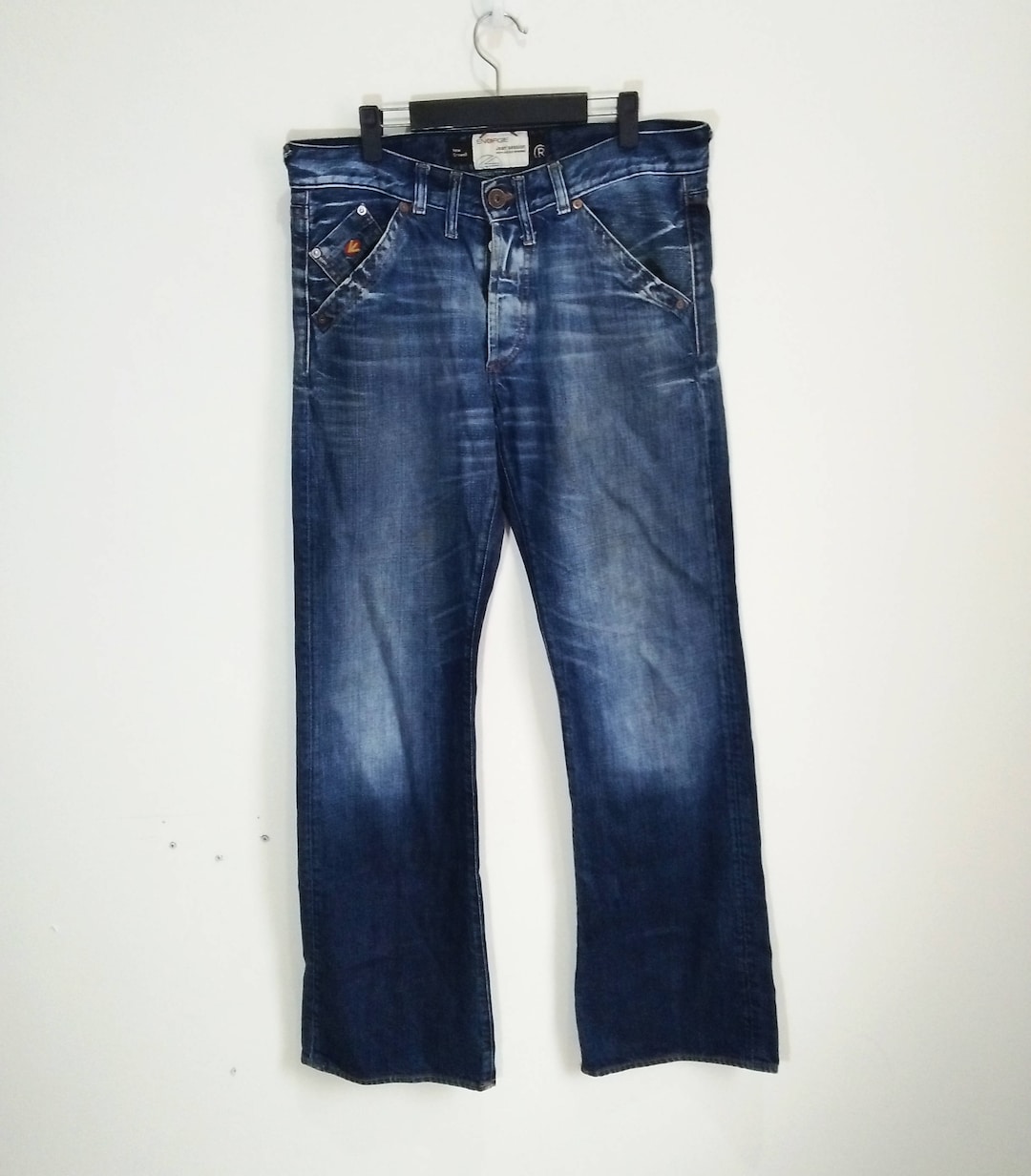 ENERGIE Worn Out & Distressed Denim Jeans Pants Men's Italian Designer ...