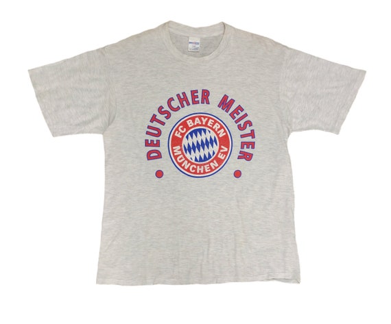 90s.vintage. FC Bayern München Vintage 90s FC Bayern Munich Soccer T-shirt Size M - Etsy