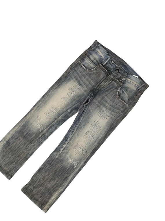 W34x29.5 Vintage Japanese Brand 21 Distress Denim Pants Undercover 