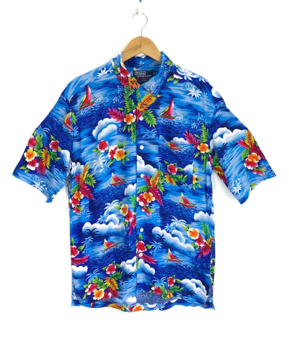 vintage ralph lauren hawaiian shirt