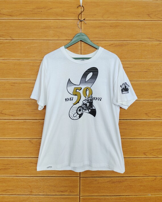 Vintage 90s Langlitz Leather 50th Anniversary T-shirt, Made in USA