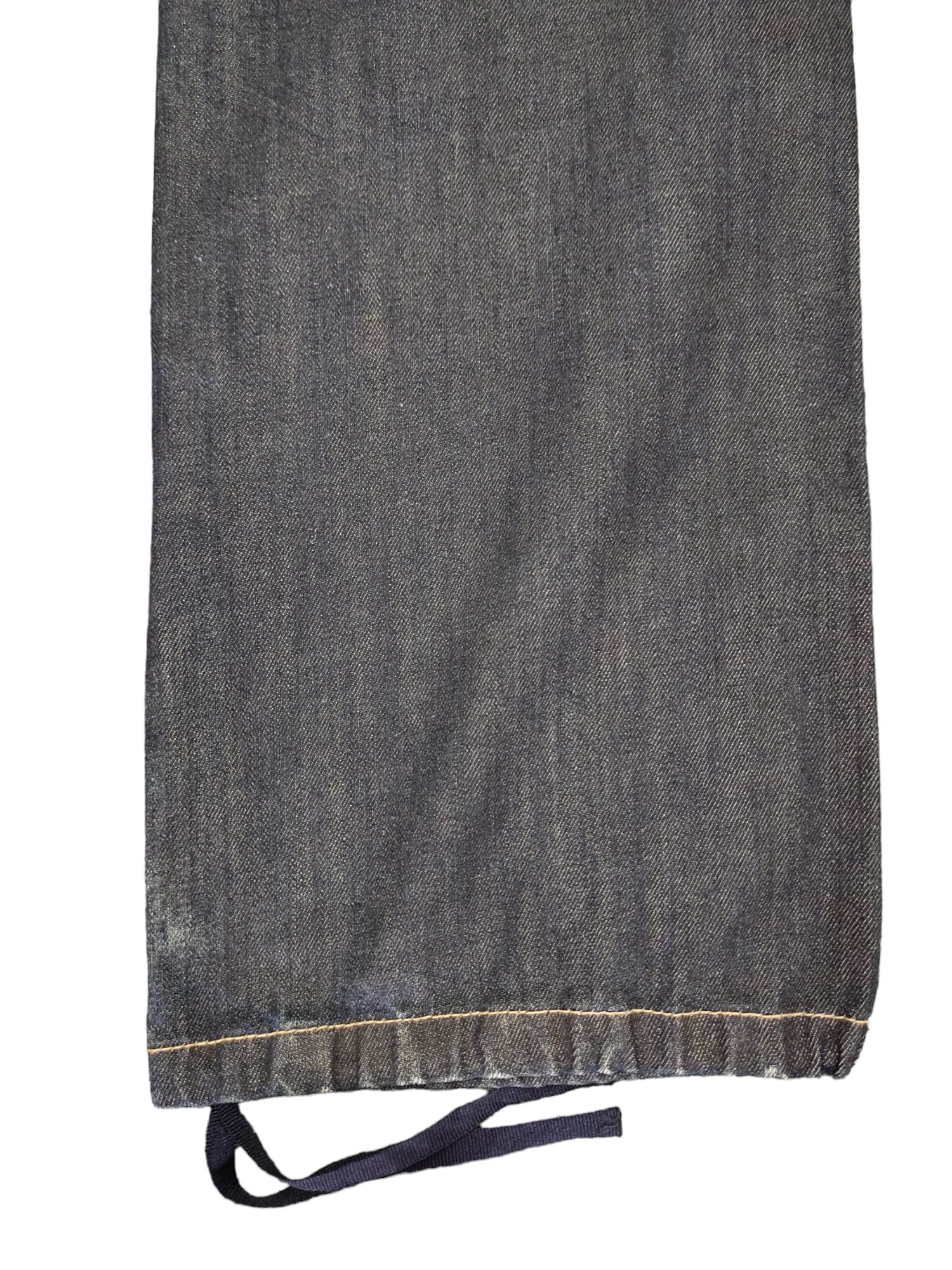 W29x29.5 LB-03 Embroidered Design Wide Loose Denim Pants 90s
