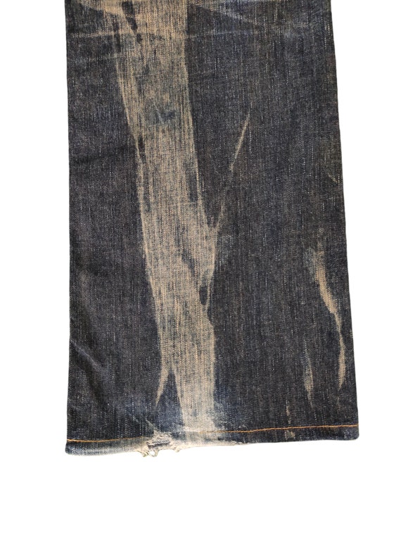 Vintage Edwin 503 Blue Trip Faded Loose Denim Jea… - image 5