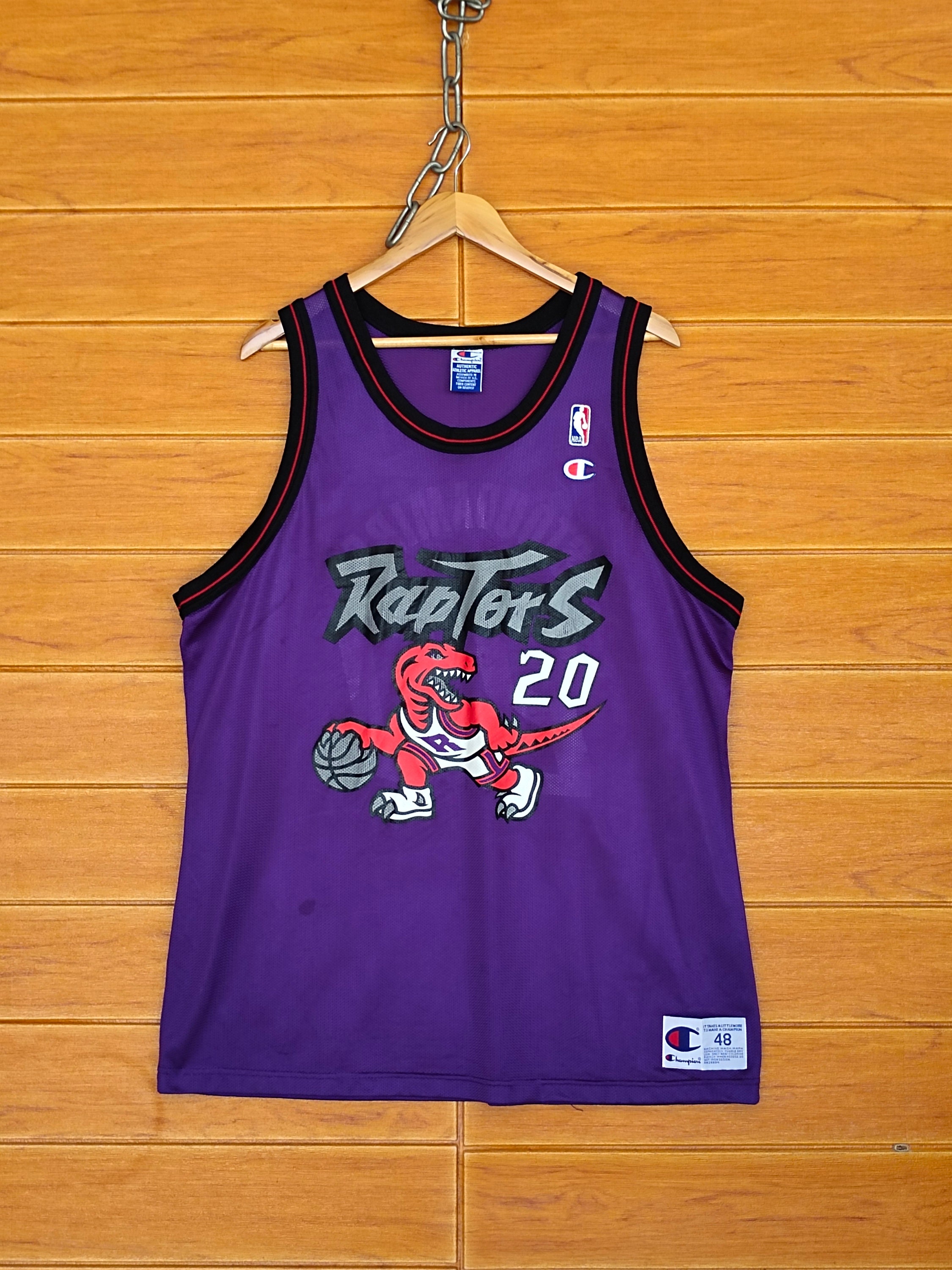 Vintage 90s Champion Toronto Raptors Damon Stoudamire #20 NBA