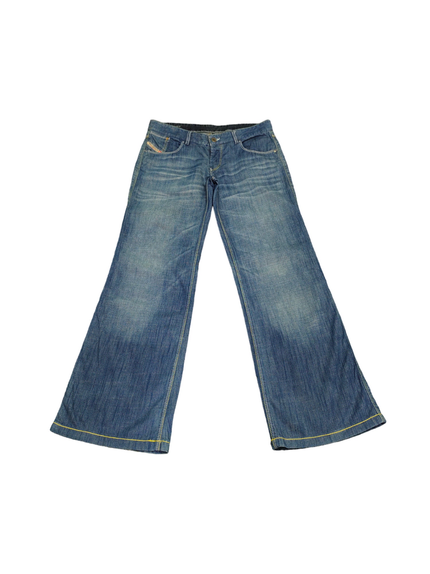 Diesel Flare Leg Carpenter Jeans Y2K Low Rise (w29x30.5) - Etsy
