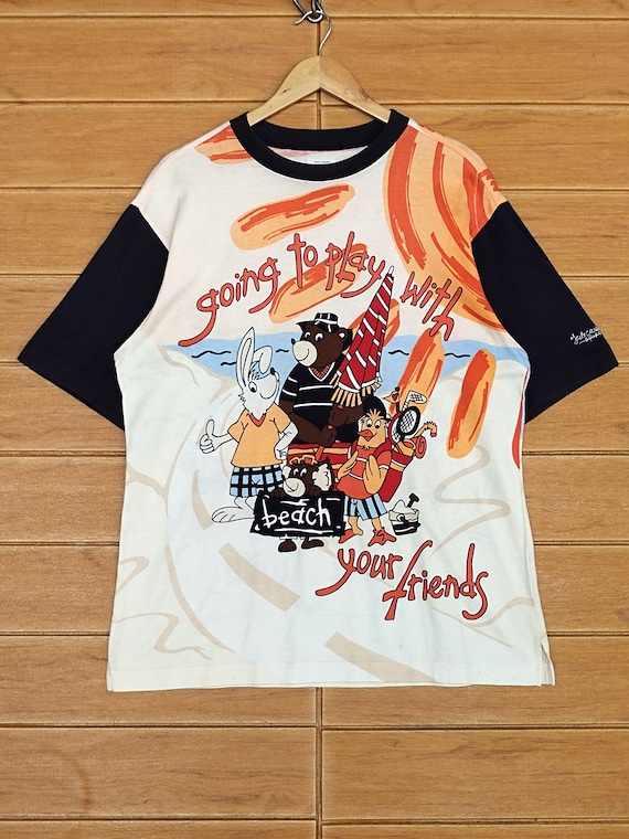 Vintage Jean Charles De Castelbajac T-shirt: Mirror Print Cartoon