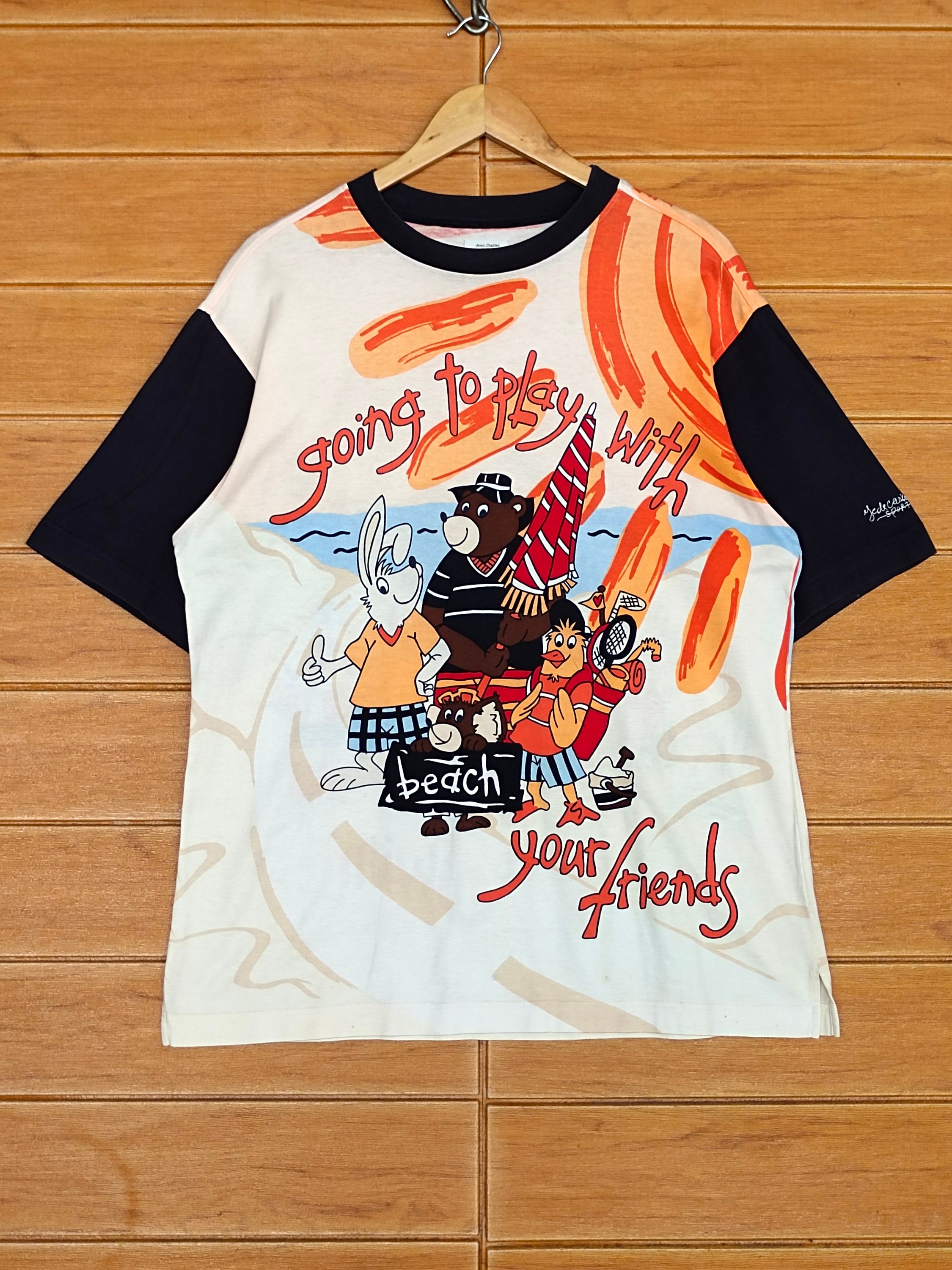 Jean Charles de Castelbajac アーカイブ　シャツ Vintage Jean Charles De Castelbajac T-shirt: Mirror Print Cartoon