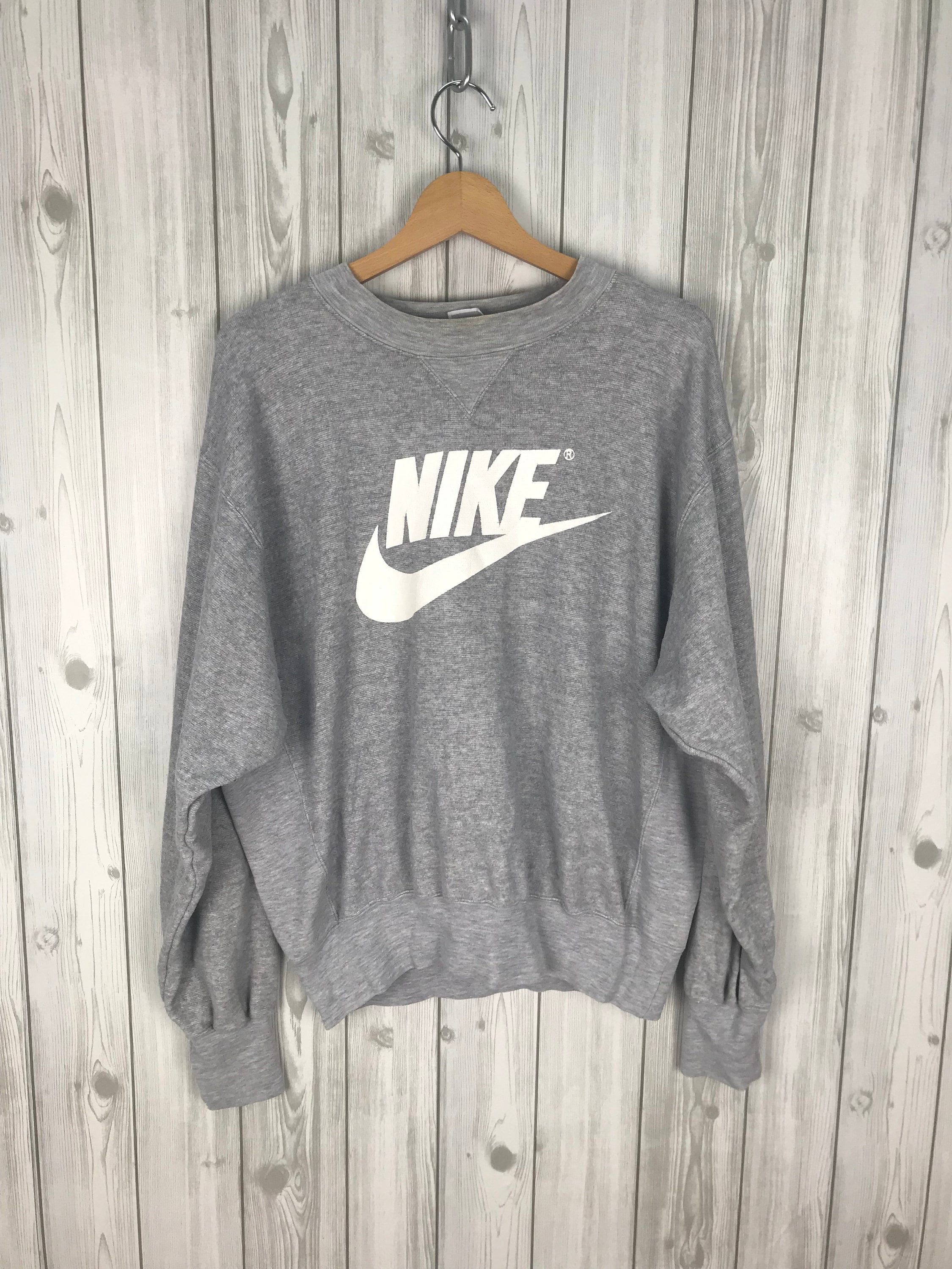 Vintage Nike Just Do It Shirt Large White 90s Grey Tag