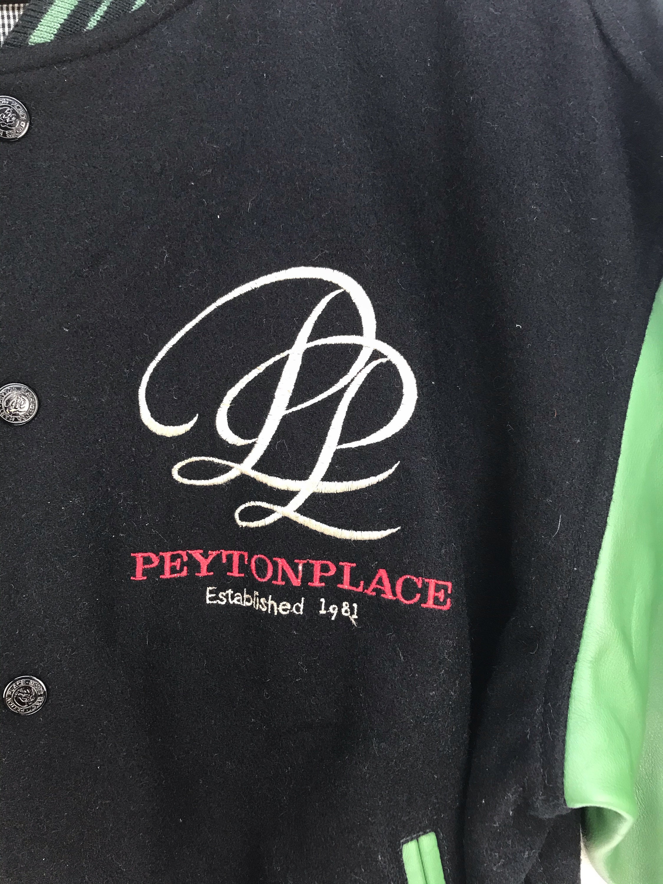 Vintage Peyton Place Varsity Jacket: Leather & Wool, Size M - Etsy 