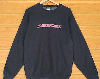 Vintage 90s SESSIONS Skateboard Logo Sweatshirt - Size M