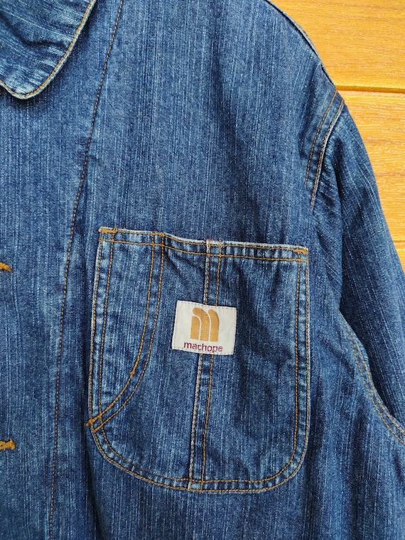 Vintage MAC HOPE Denim Chore Jacket: Blanket Lined Worker Jacket