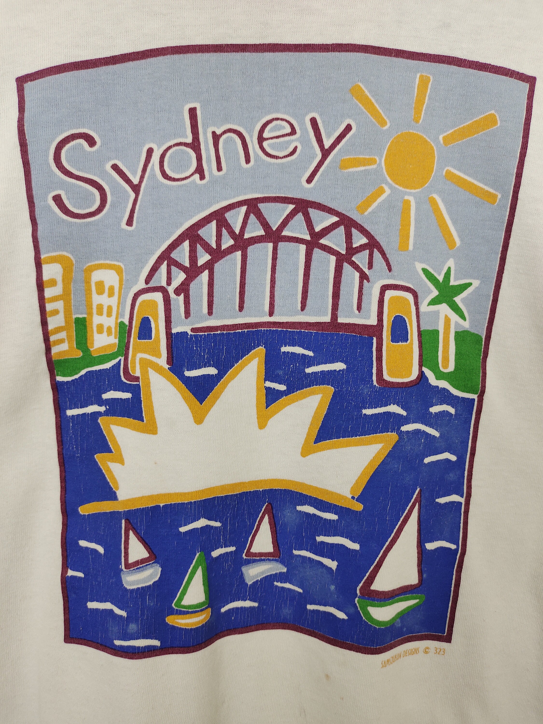 Vintage 90s Ken Done Australia Pop Art Oversize T Shirt