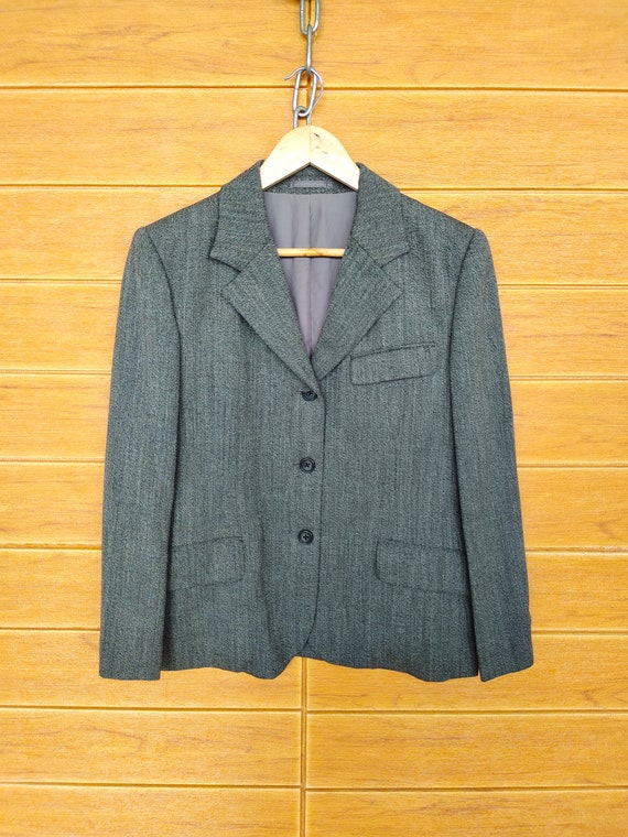 Margaret Howell, Vintage MARGARET HOWELL England Salt & Pepper Blazer Jacket / Size M