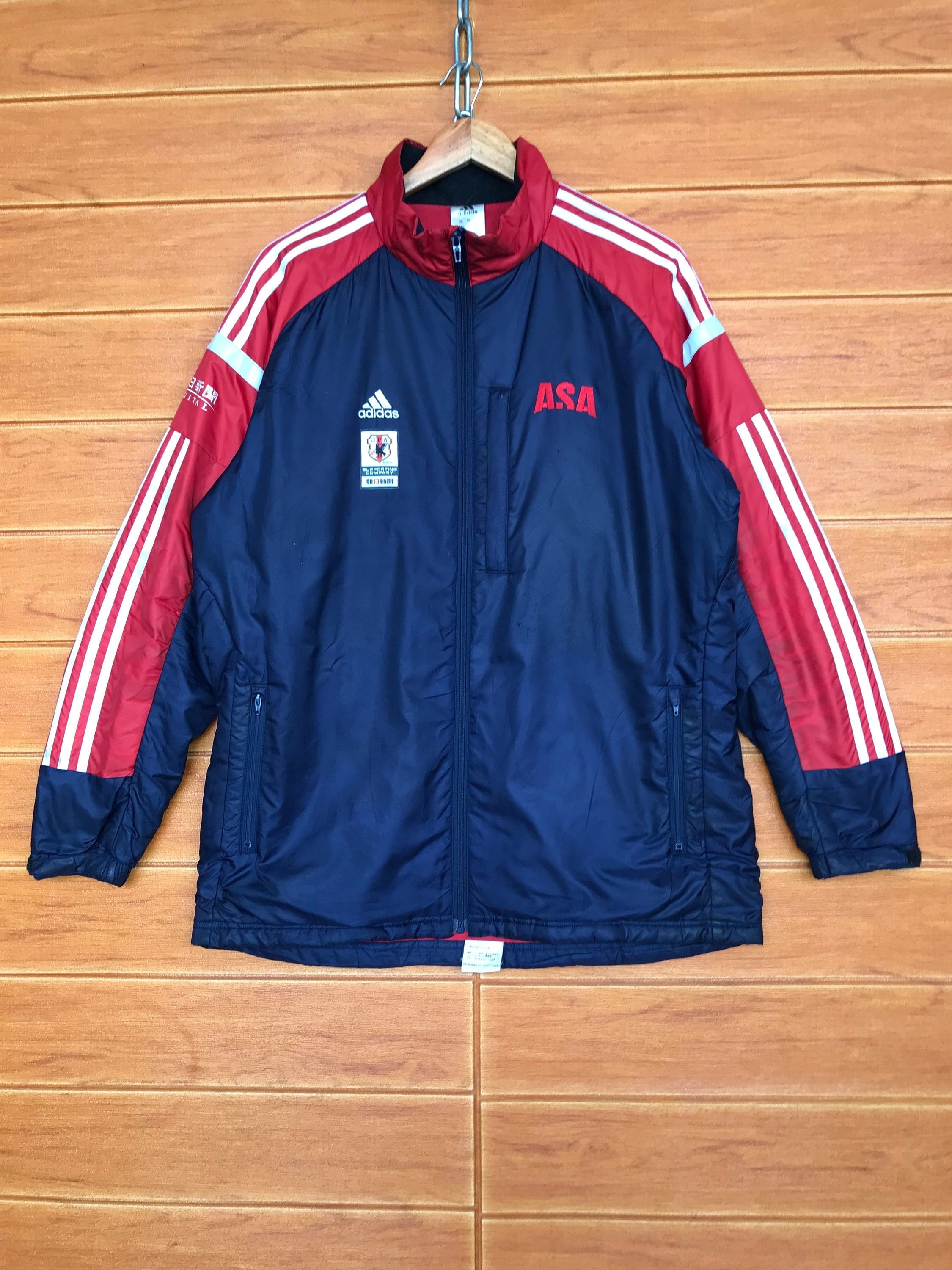 Giacca vintage ADIDAS JFA ASA Japan Football Association Asa Supporting Company Climastorm Taglia L Etsy Italia