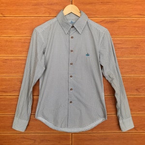 Vintage Vivien Westwood Man Honeycomb Slim Fit Shirt / Dame Vivienne Isabel Westwood / modern punk /  Malcolm McLaren&#39;s / Size S