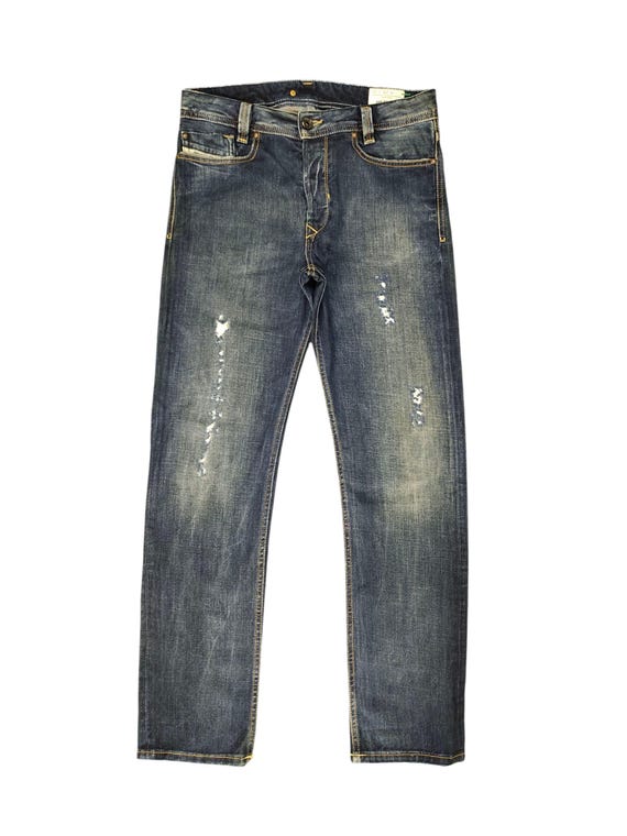 パンツ hard faded clawmark denim Vintage Y2K Diesel Heeven Jeans: Clawmark Distress, Faded Denim