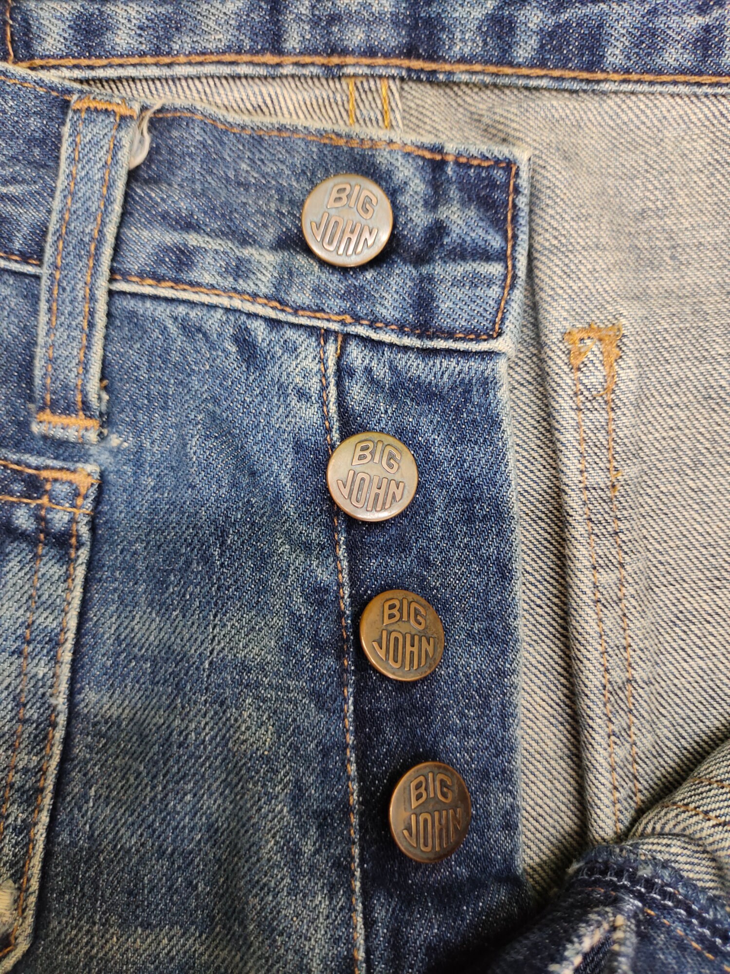 W28x28 Super Flare Jeans Big John Bell Bottom Denim Japan