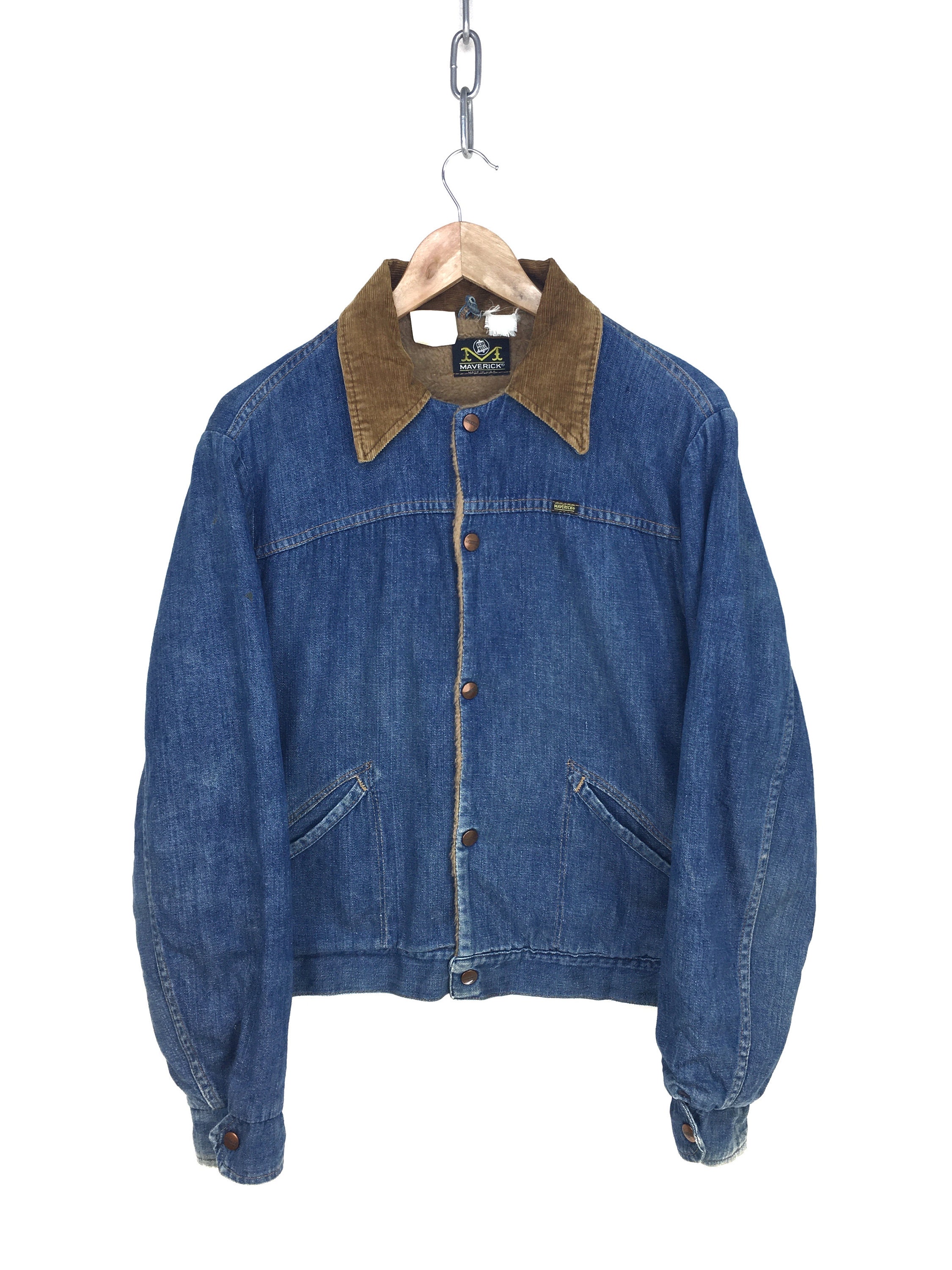 Vintage 70s MAVERICK BLUE BELL Denim Jacket / Blue Bell Denim 
