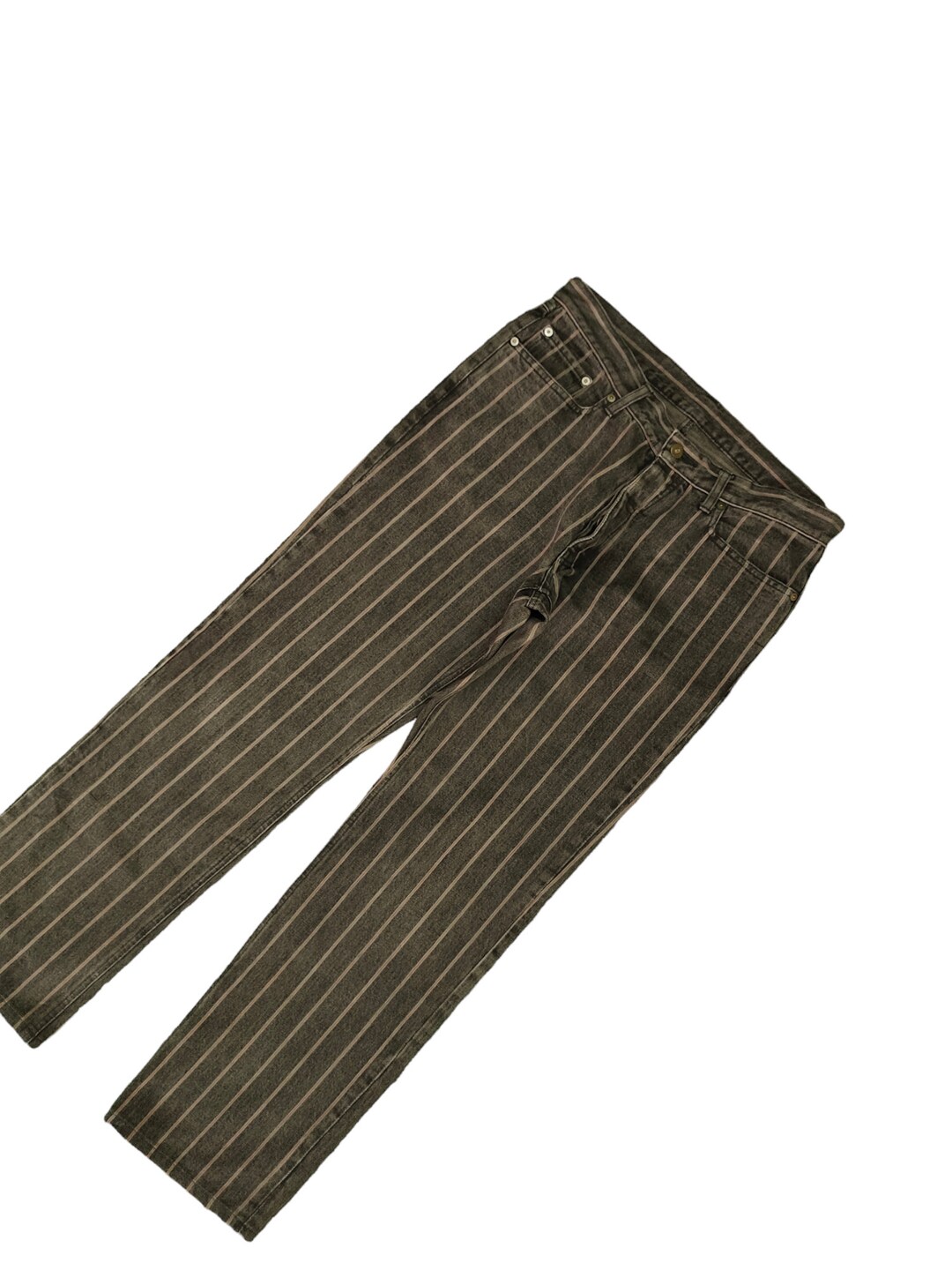 Vintage Comme Ca Du Mode Striped Selvedge Jeans - Waist 32 - Etsy