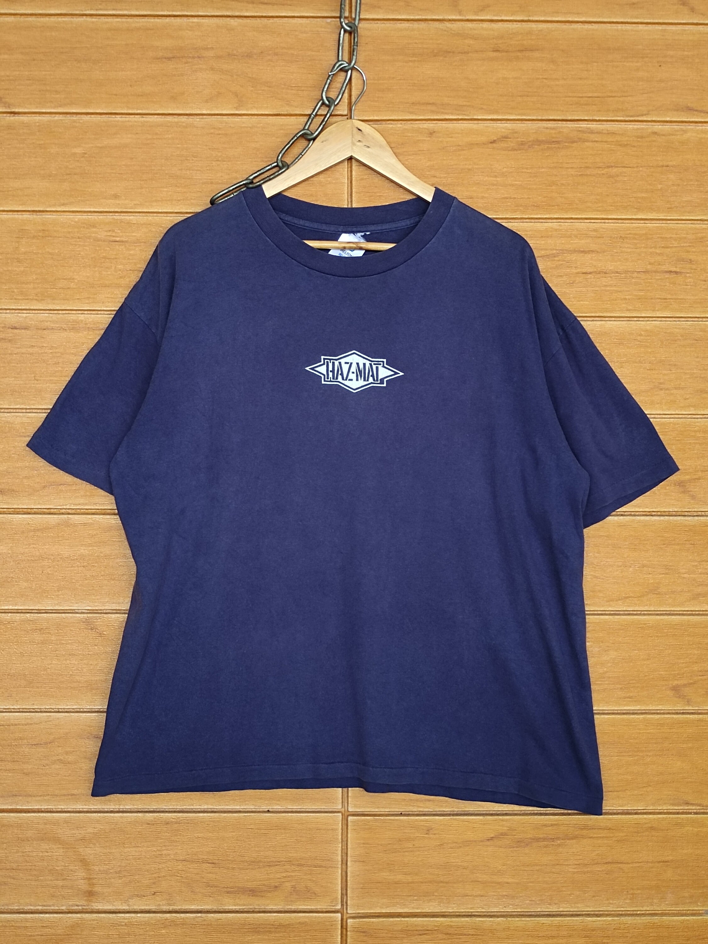 Vintage 90s HAZ-MAT “hazardous Materials” Spellout T-shirt / Size 