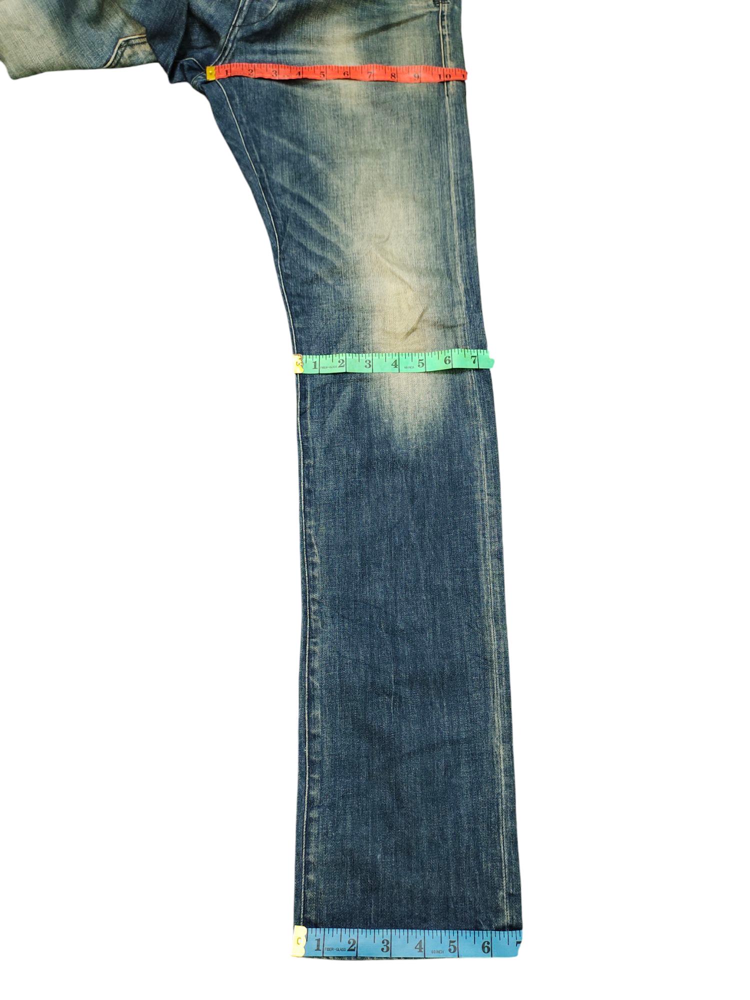 Vintage Y2K Replay Faded Denim Jeans - Clawmark Rusty Streetwear