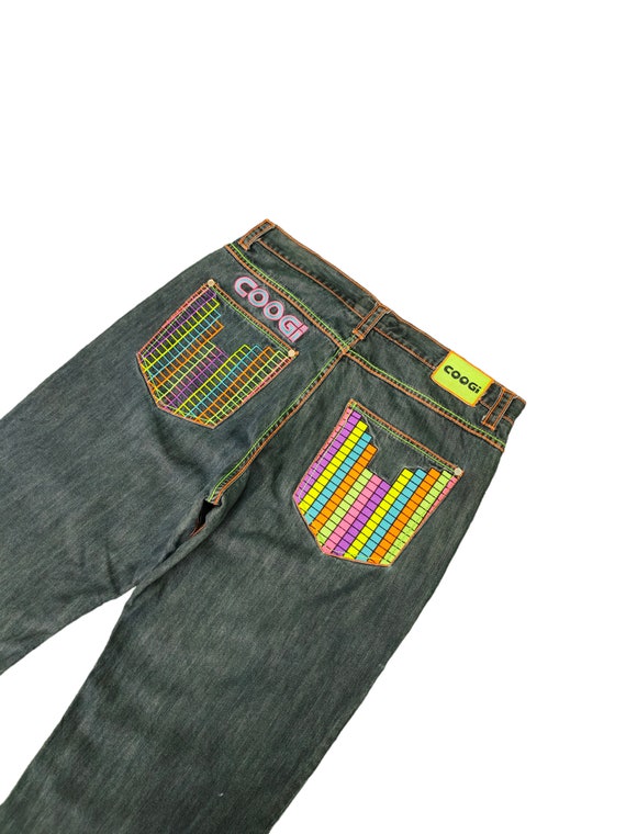 Baggy Jeans Coogi Denim Wide Loose Y2k Jnco Style… - image 1