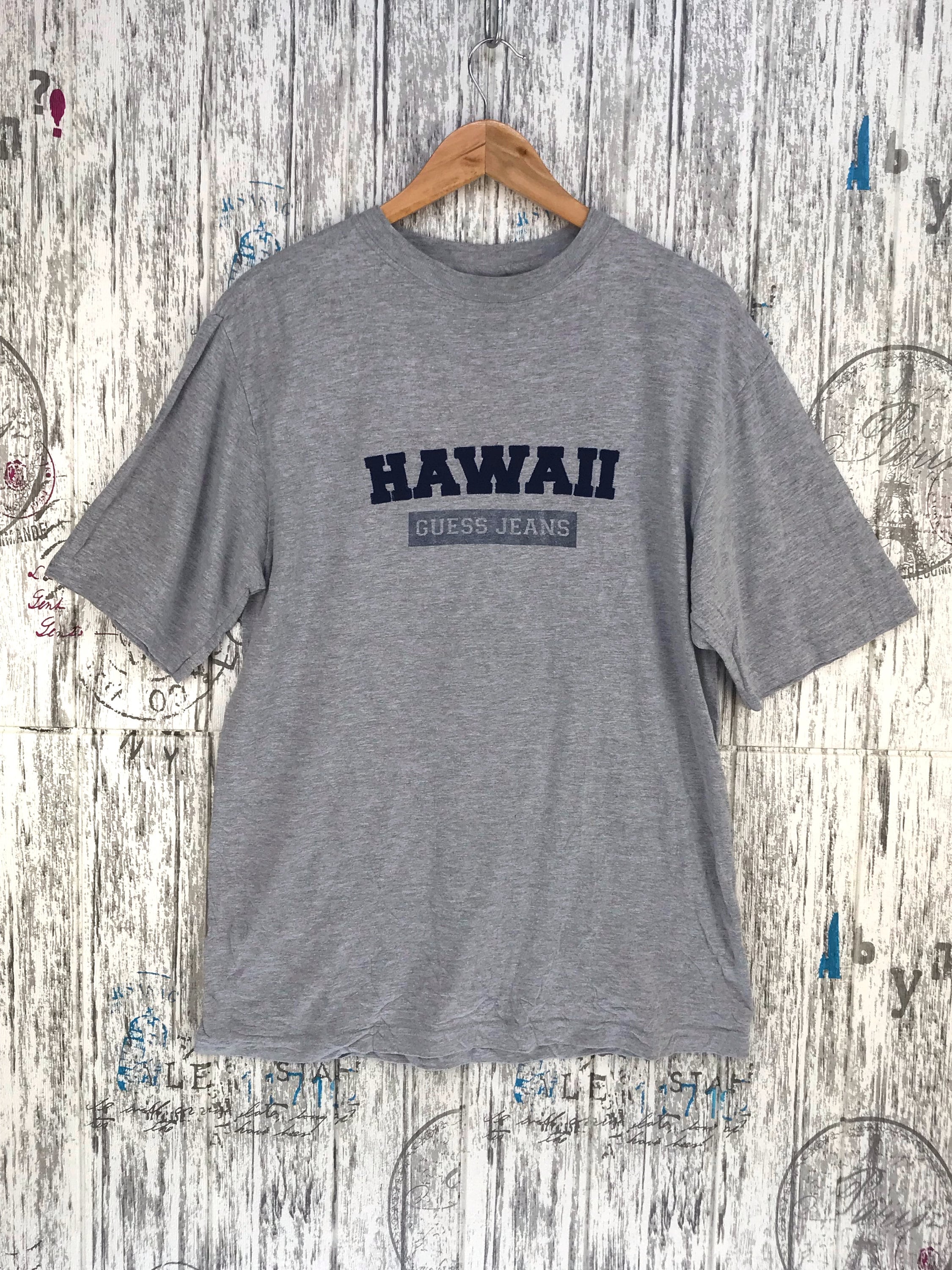 Vintage 90s GUESS Hawaii Embroidered T-shirt Medium Size - Etsy