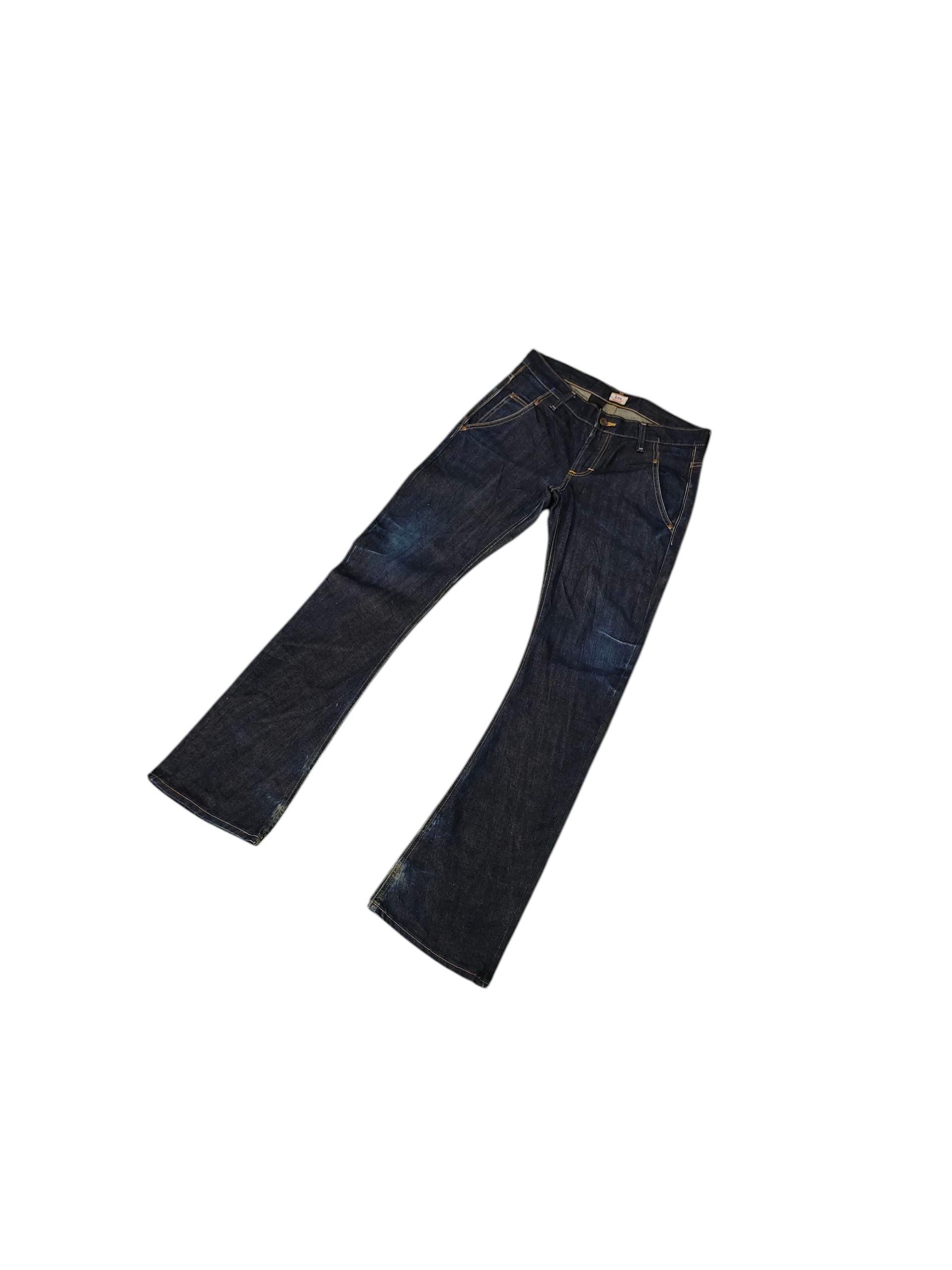 Vintage Lee X Akm Japan Denim Flare Jeans - 31 Waist - Etsy