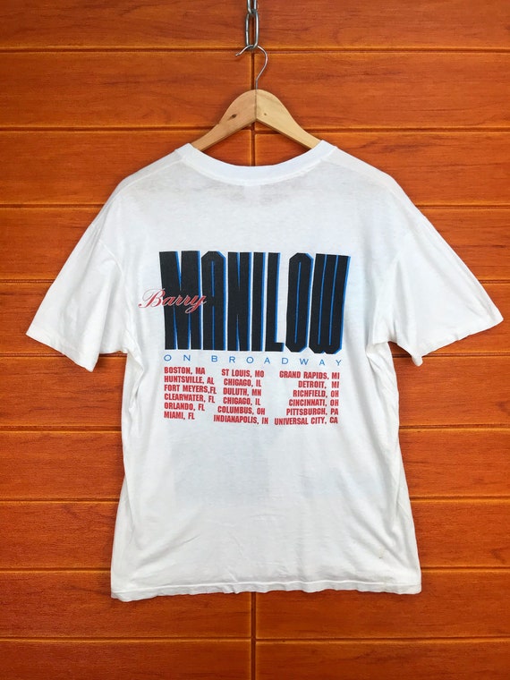 Vintage 80s Barry Manilow on Broadway Tour T-shirt, Medium - Etsy