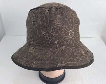 Rare Vintage Archival AKIKI TOKYO Made In Japan Embroidered Floral Hat