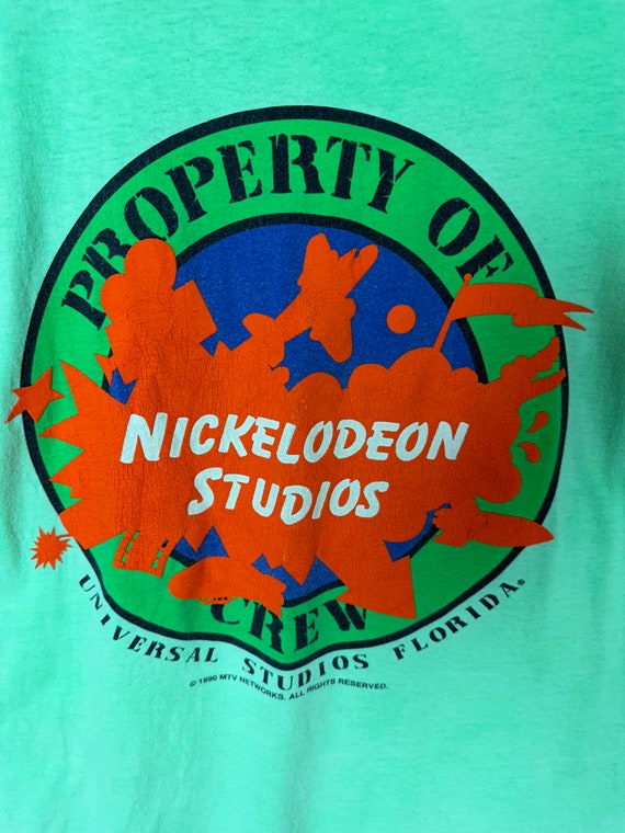 Vintage 1990 Nickelodeon Studios T-Shirt / proper… - image 8