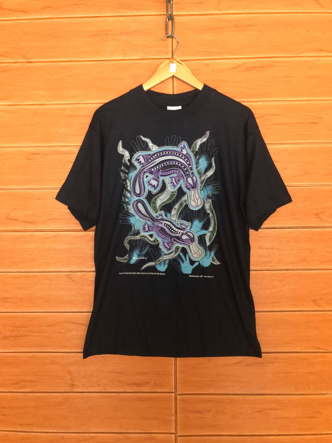 ヴィンテージ90年代アボリジニアートオーストラリアTシャツ