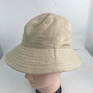 Rare Vintage Archival LANCEL Made In Japan asymmetry Six Panel Hat