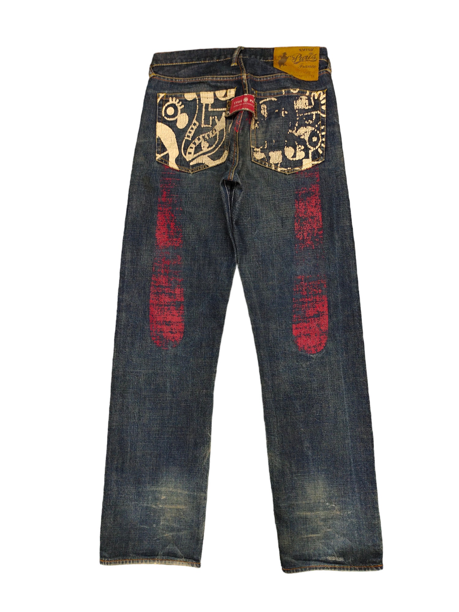 W32x34 Vintage Evisu Calvin Leong Big Daicock Selvedge Denim W32x34 Vintage Evisu Calvin Leong Big Daicock Selvedge Denim