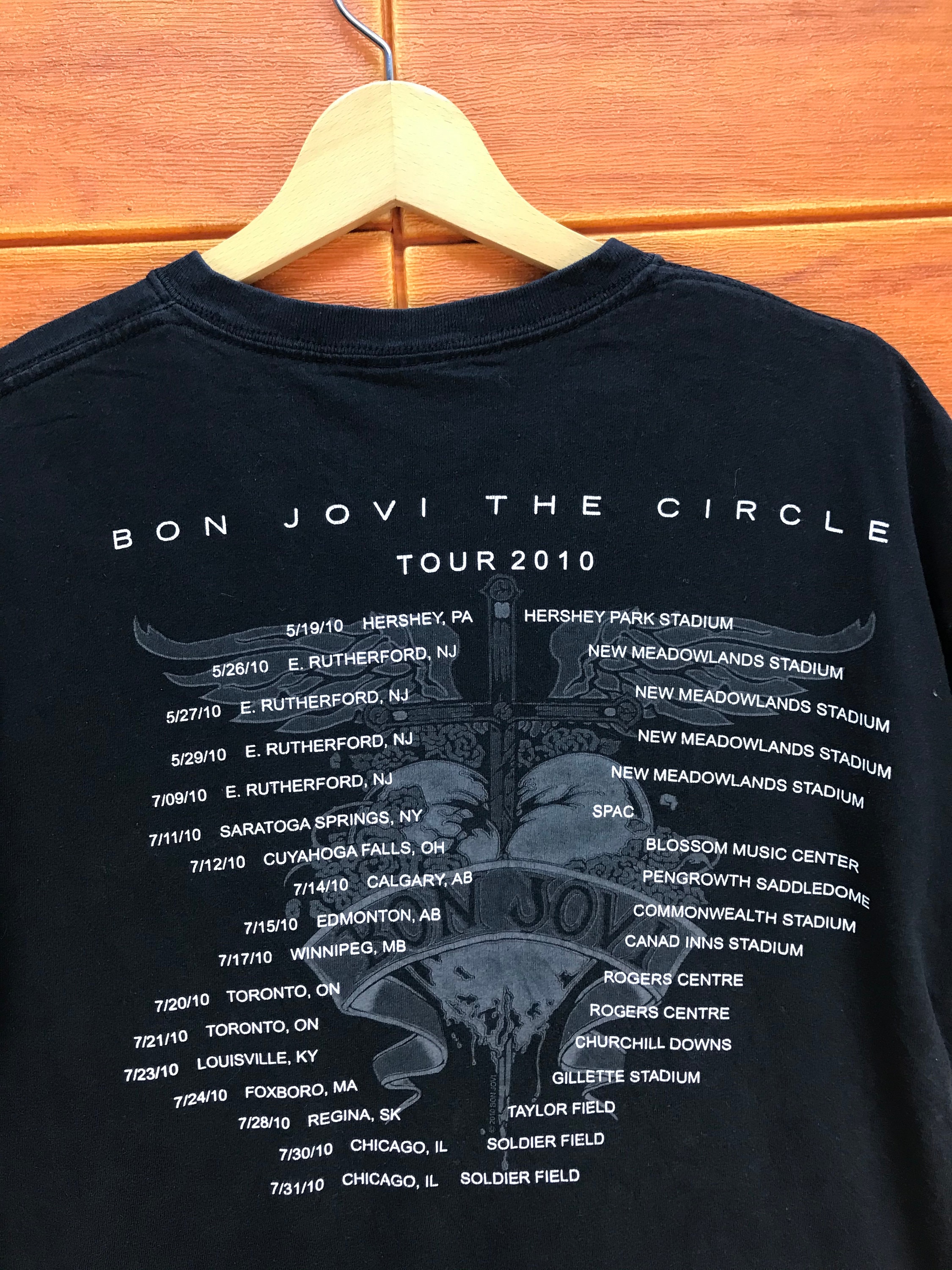 BON JOVI The Circle Tour 2010 Tシャツ / アメリカのロック BON JOVI The Circle Tour 2010 Tシャツ / アメリカのロック