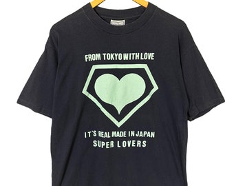 ヴィンテージ 90年代 スーパーラバーズ ビッグロゴ Tシャツ / ラバー