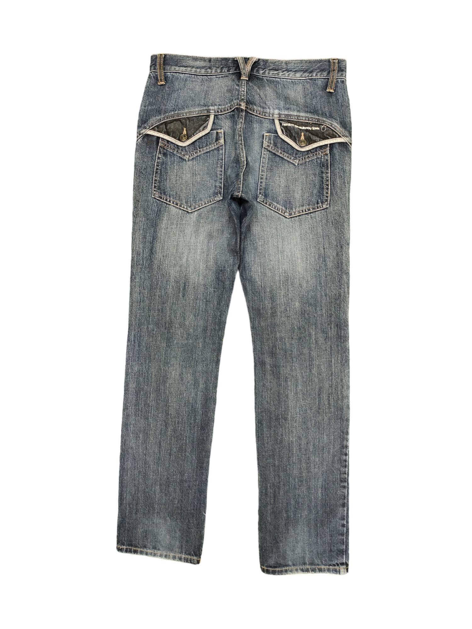Vintage PPFM Faded Denim Pants - Y2K Streetwear (w31x30.5) - Etsy